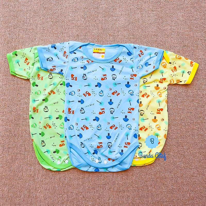 Jumper Bayi Pendek Motif Utari 0-4 bulan Perlengkapan Bayi Baru Lahir [ Bunda Altaf ]