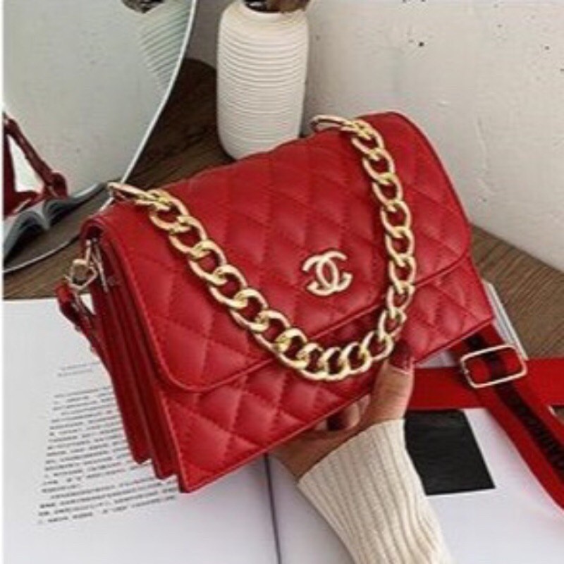 ready tas wanita import batam murah / selempang chanel / slingbag / chanel