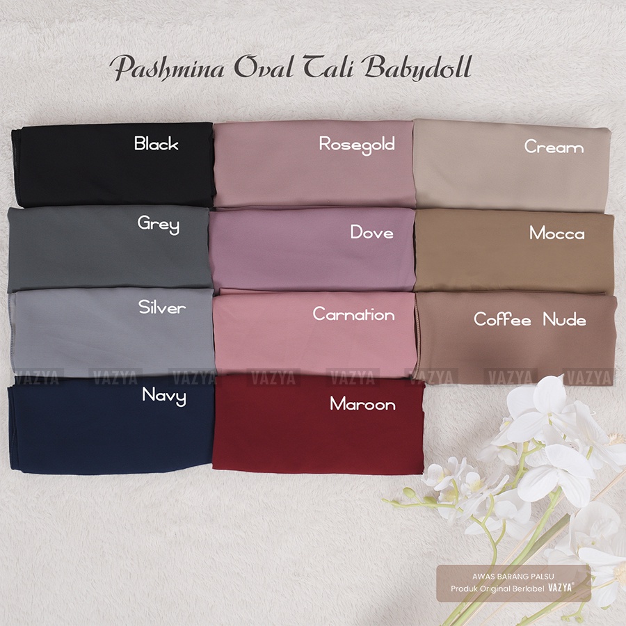 Pashmina Instant Malay / Pashmina Oval Tali Ikat