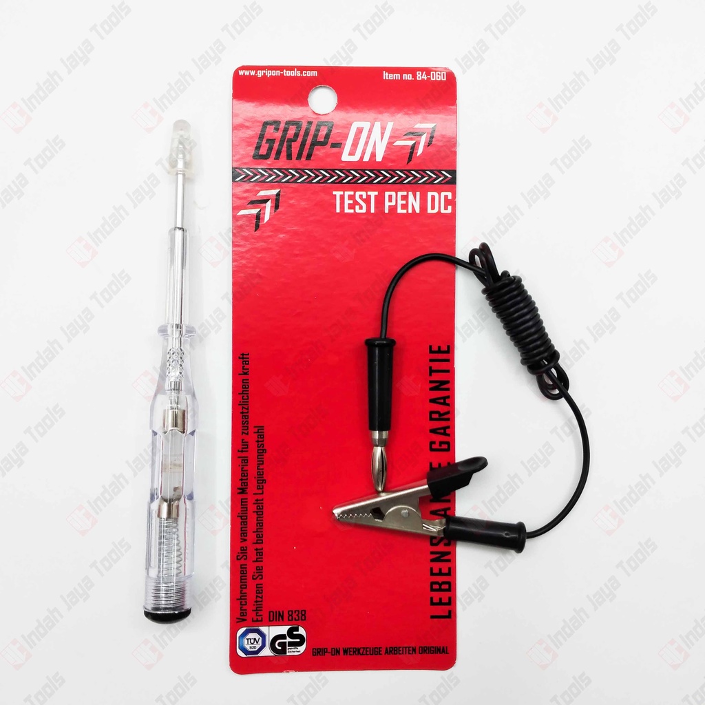 GRIP ON 84-060 Tespen DC Kabel Test Pen Tes Aki Auto Voltage Tester