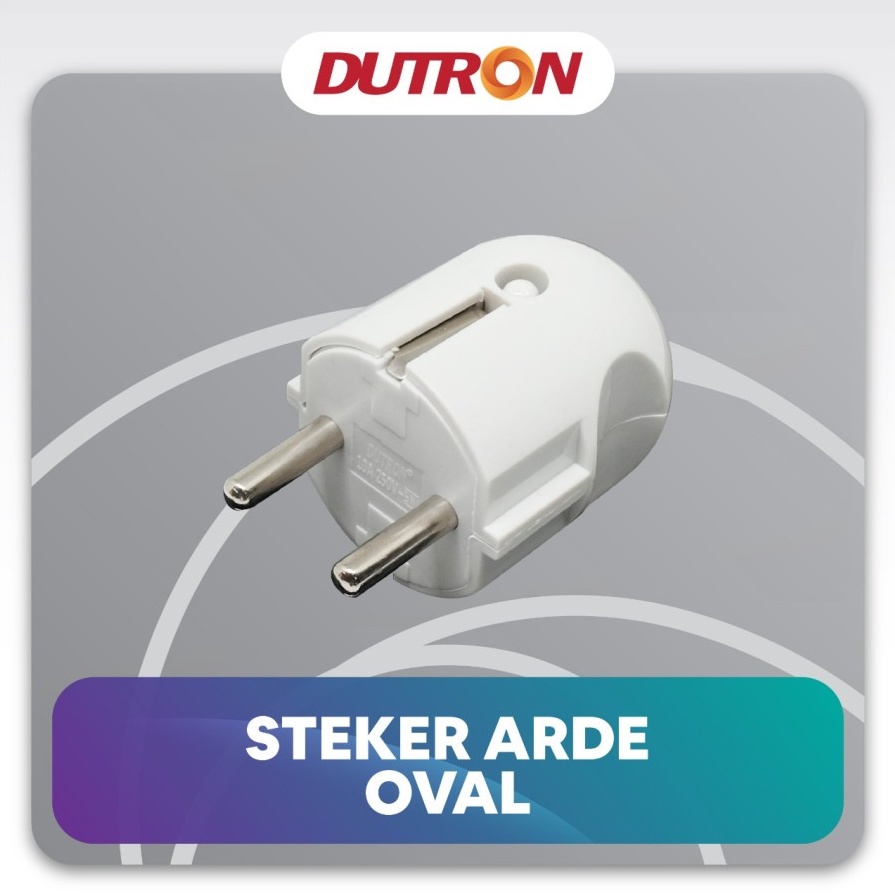 Steker Arde Bulat DUTRON Oval Pin Kuningan SNI Steker Arde DUTRON