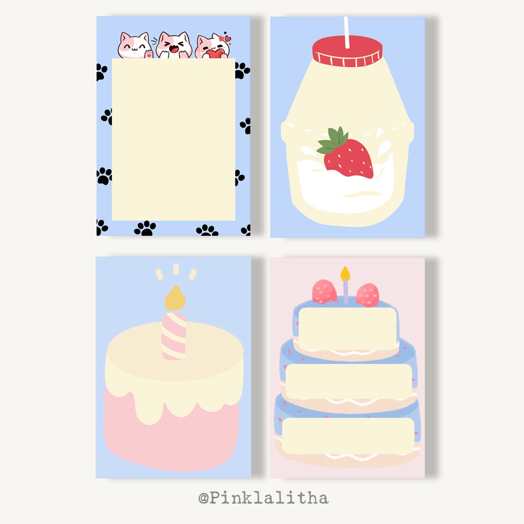 

Pinklalitha Note Memo Pad Aeshtetic Kertas Catatan Untuk Catatan Kecil