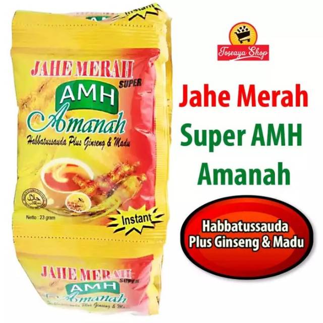 

Jahe Amanah Super AMH @renceng 12sachet plus gingseng