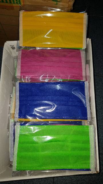 READY 4 PCS MASKER 2 PLY BISA CUCI ULANG (TINGGAL WARNA KUNING)