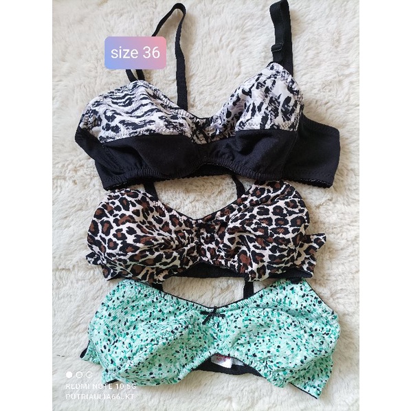 Bra tanpa kawat tanpa busa bahan kaos