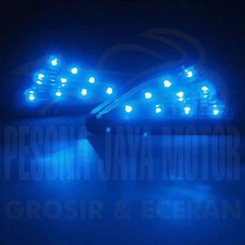 Sein Tempel Lampu Sen Tempel Segitiga Neon 2 Mode Universal R15,Cbr150r,Gsx,Ninja,R25/Ninja250