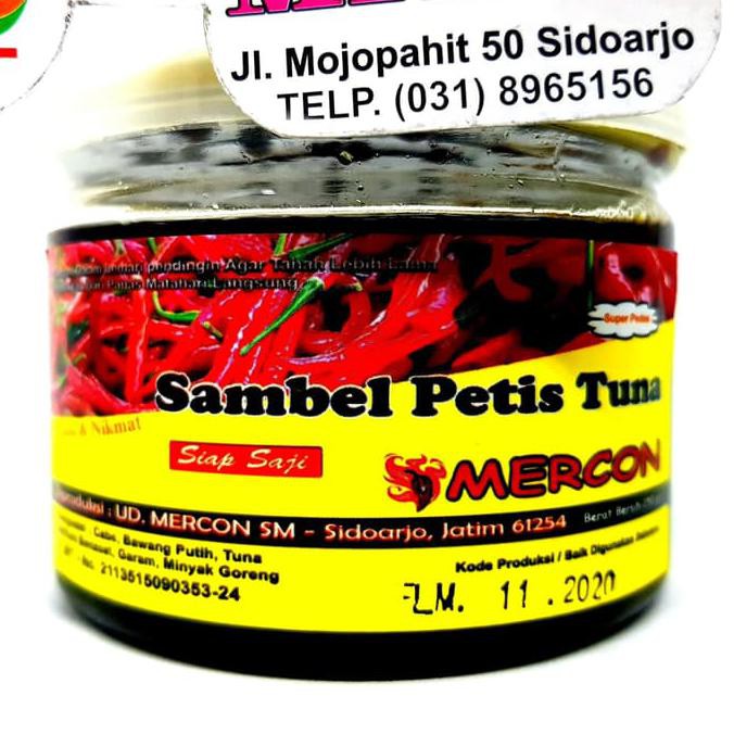 

Produk Terbaik] Mercon Sambel Petis Tuna 250Gr