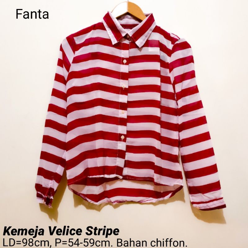 SALE!!  KEMEJA WANITA LENGAN PANJANG.  BAJU BERKERAH KERJA KULIAH ATASAN CEWEK MURAH FASHION WANITA-Velice Fanta