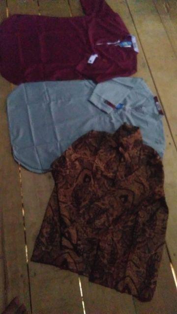 Bswart Batik Hrb026 Kenongo Hem Pendek Padi Pekalongan M L Xl Batik Pria Murah Modern Grosir