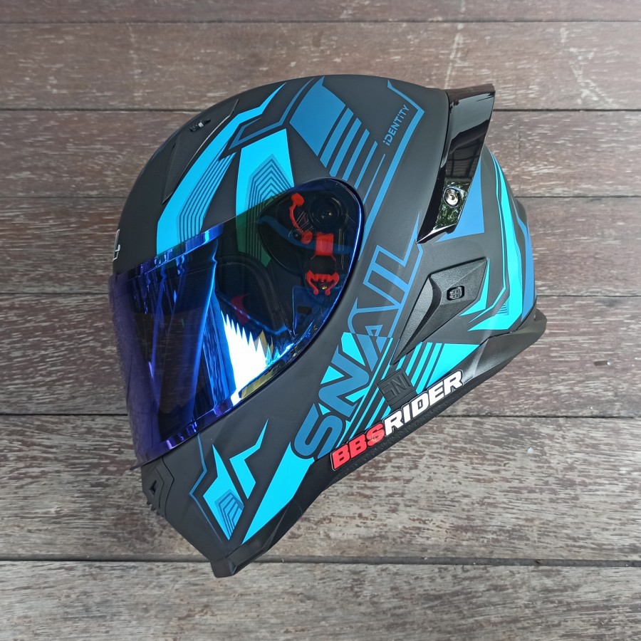 Helm SNAIL FFS1 Identity Matte Black Blue
