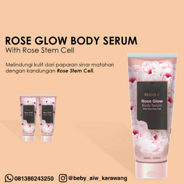 ROSE GLOW BODY SERUM BEBY By dr TATA (Klinik Dermapro Jakarta)