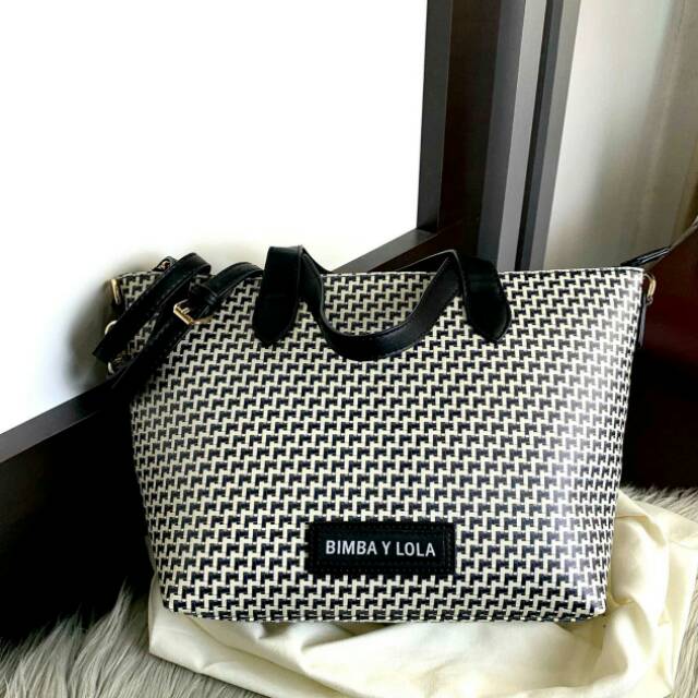 Ready Stock New Arrival BIMBA Y LOLA Plaited Tote Bag Spring Summer 2019