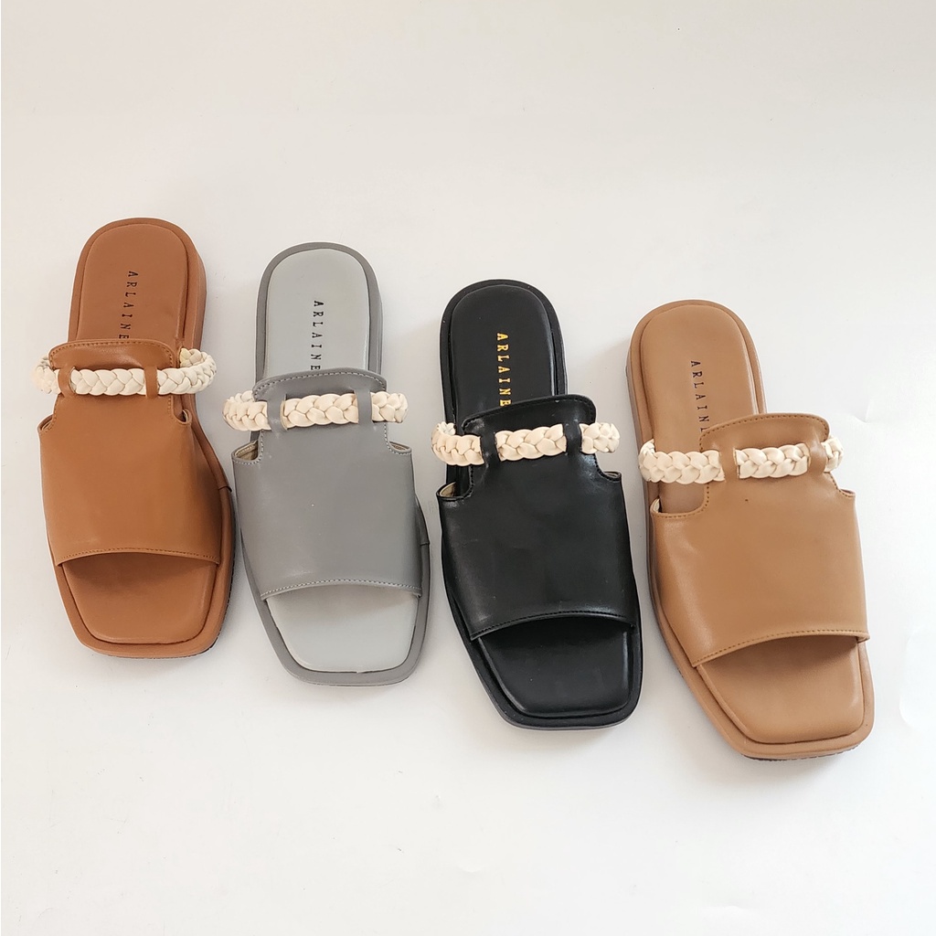 ARLAINE - NORA Platform Sandal / Sandal Wedges / Sandal Kepang