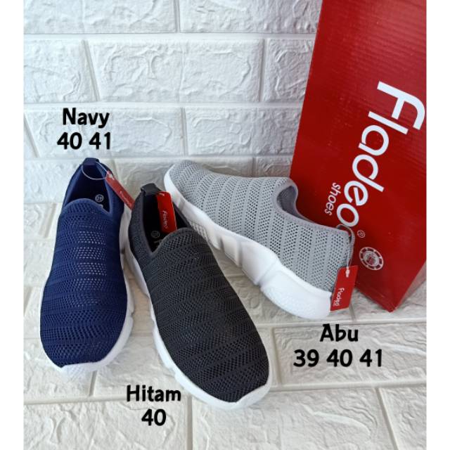 Sepatu sport wanita Fladeo Slip on olahraga size 41