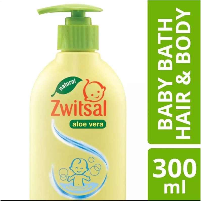 Zwitsal Natural Baby Bath Aloe Vera  2in1 Hair &amp; Body 300ml