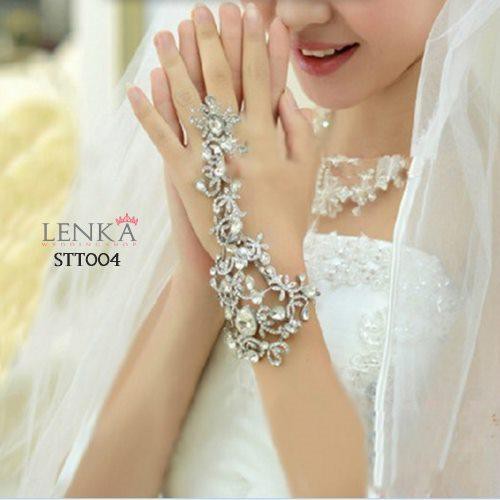 [SIAP KIRIM] CRYSTAL GLOVES WEDDING AKSESORIS PERNIKAHAN PENGANTIN STT004