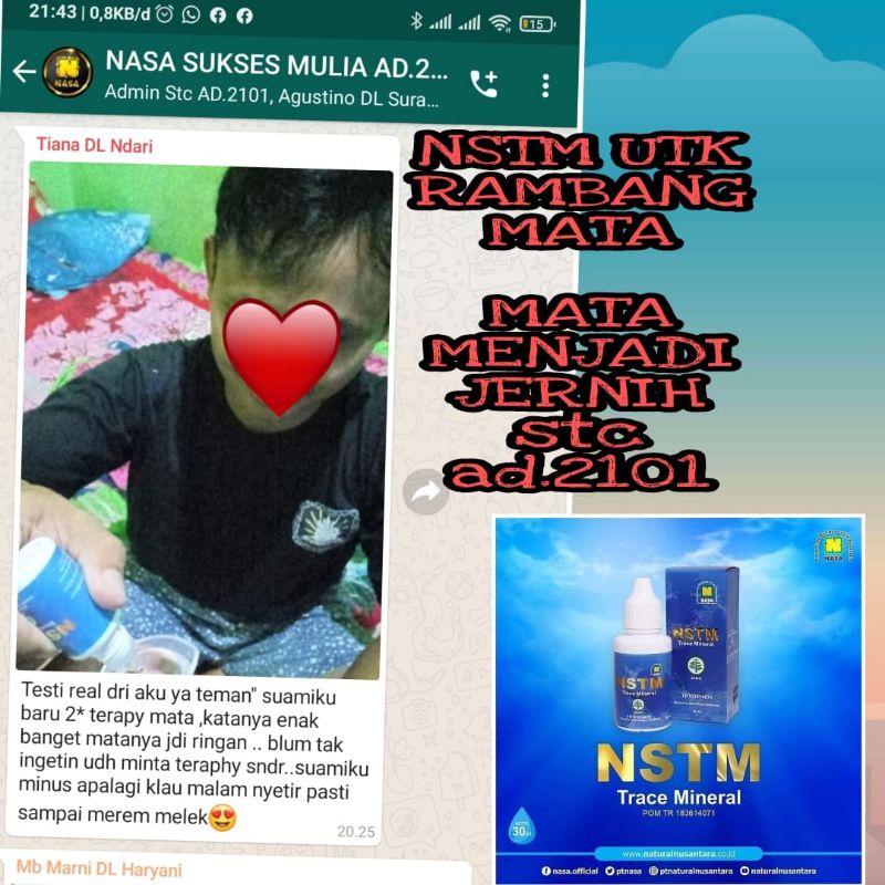 jamu tetes herbal NSTM original nasa / obat rambang mata / obat mata katarak mata merah plus minus d