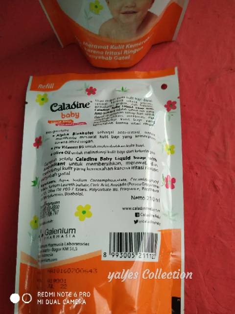 Caladine botol 200 refill 210 ml sabun cair bayi anti iritasi gatal liquid soap anti irritant baby