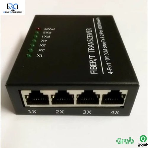 Sale 10 100Mbps 2 SC 4 RJ45 ETHERNET FIBER SWITCH HS AIRPO CM2F4E