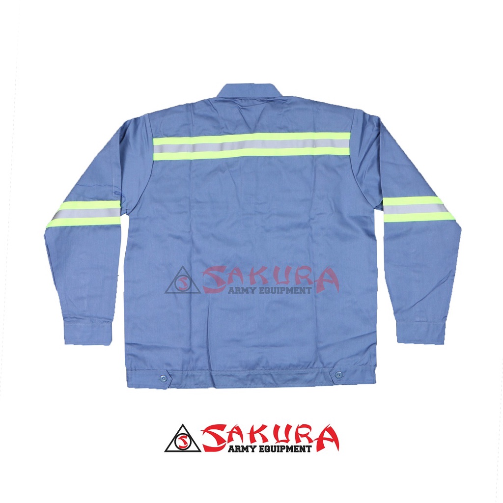 Wearpack Safety Atasan Baju Wearpack Panjang Abu