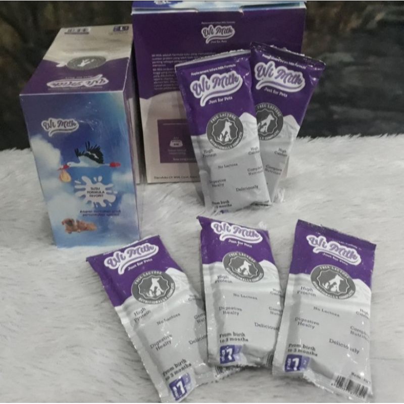 (10box = 110sachet) susu kucing dan anjing - susu wi milk 10 box