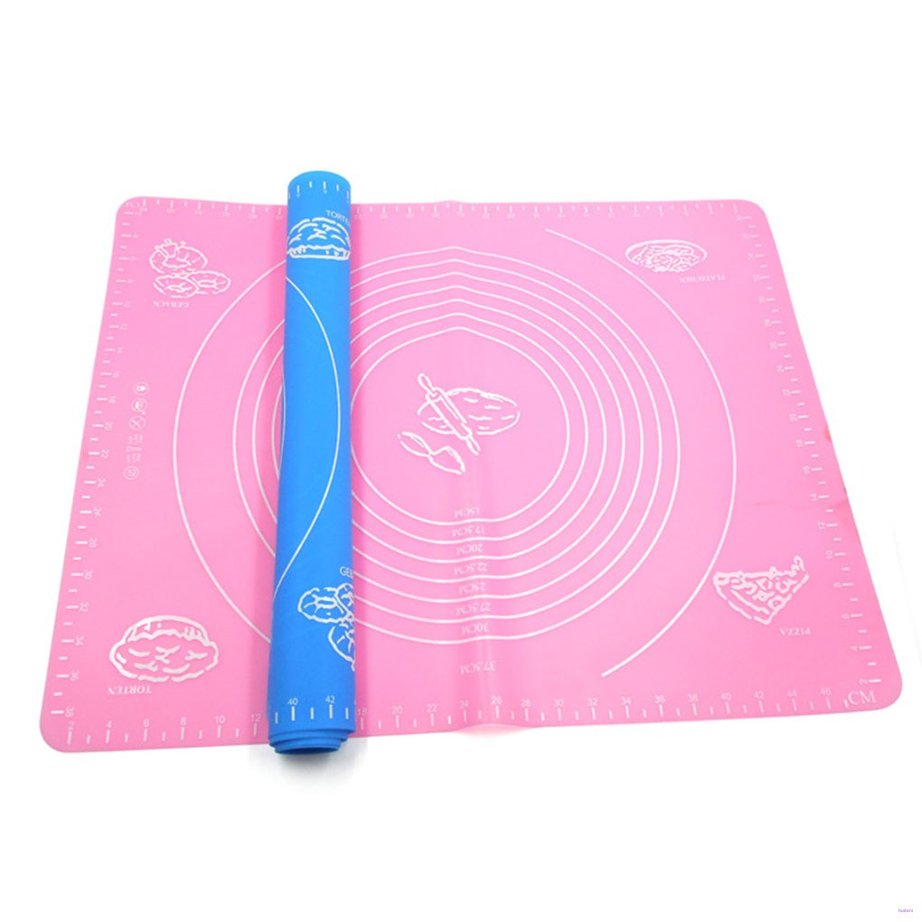 [READY STOCK] Silicone Baking Mat Flour Rolling Scale Mat Kneading Dough Pad Baking Pastry Rolling Mat Bakeware Liners