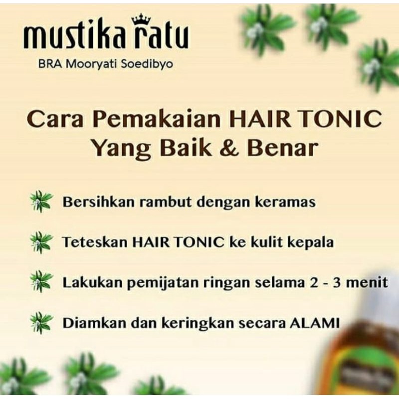 Mustika ratu hair tonic ( penyubur rambut ) 175ml