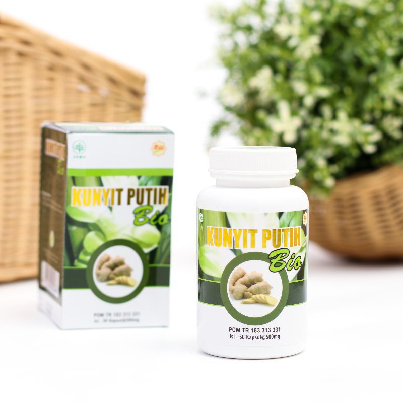 (COD) KUNYIT PUTIH BIO - Kapsul Kunyit Putih asli berkualitas| Herbal Obat Kanker /Alergi Ampuh BPOM