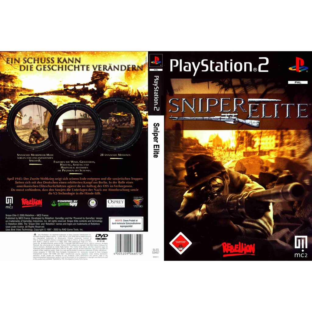 Kaset PS2 Sniper Elite