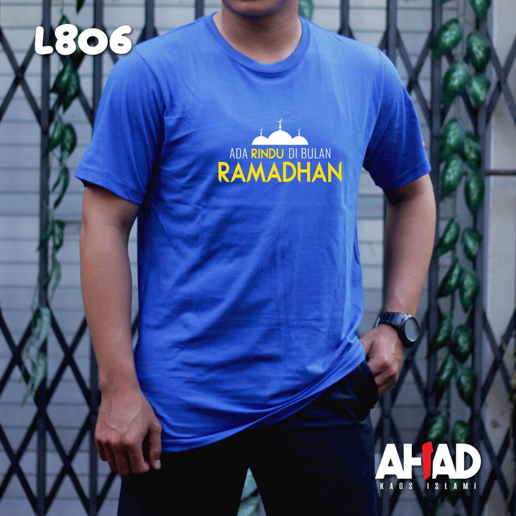 Kaos Islami Ahad - Ada rindu di bulan ramdhan L804