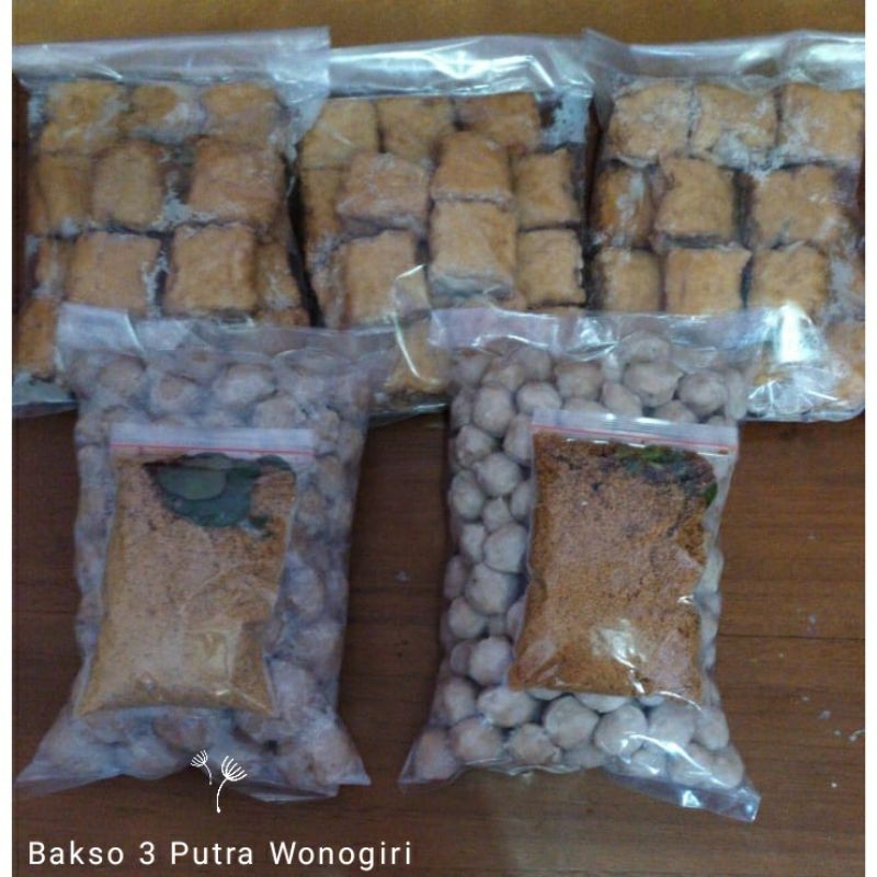 

Bakso kemasan 900g free bumbu kuah