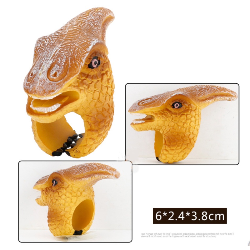 Mary Cincin Dinosaurus Lucu Novelty Animal Ring Gadget Cowok Cewek Cos-play Dressing Accs