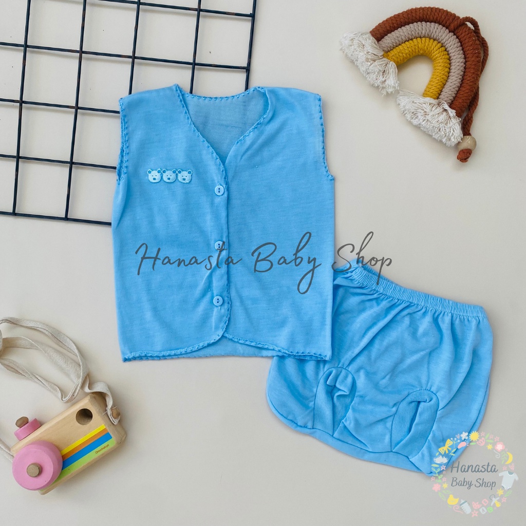 Setelan Bayi Baru Lahir Kutung Polos Baju Newborn 0-12 Bulan