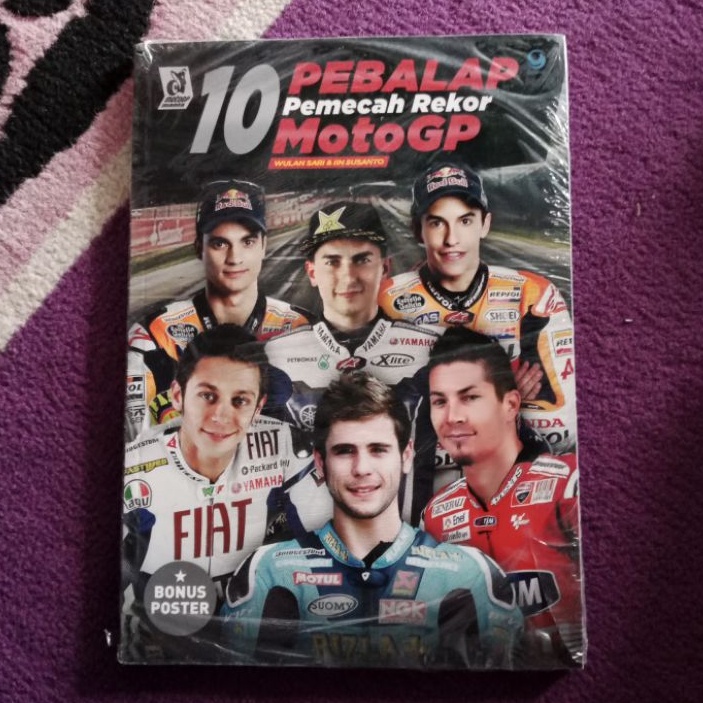 Buku 10 Pembalap Pemecah Recor Motogp - Valentino Rossi - Pedrosa - Marquez - Lorenzo - Nicky Hayden