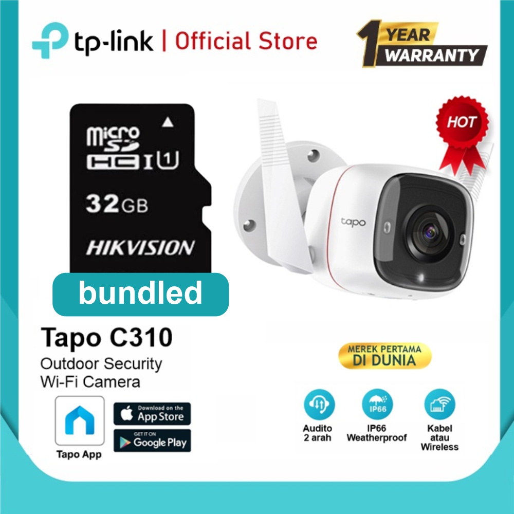 tokomc TP-Link Tapo C310 3MP Outdoor Security Wi-Fi  Camera CCTV IP Camera