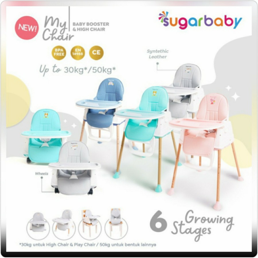 Sugar Baby High Chair 6in1 Shopee Indonesia
