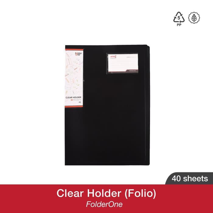 

Clear Holder Polos 60 Poket Folio Folder One