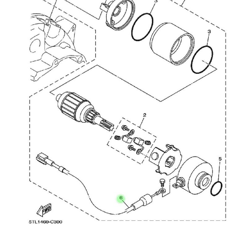 KABEL DINAMO STATER RELAY BENDIK MIO FINO SOUL ORIGINAL YAMAHA-1