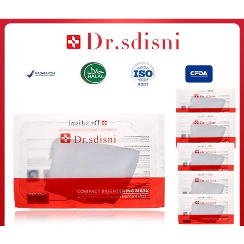 ❤️SLY❤️ Sheetmask Dr sdisni || COMPACT BRIGHTENING NATURAL SILK MASK DR SDISNI