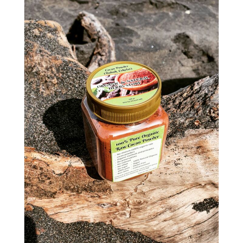 

pure raw cacao powder (dark chocolate) bubuk coklat asli murni, tanpa gula, 100gr
