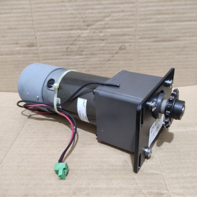 LINIX DINAMO DC MOTOR GEARBOX 24V 80W RATIO 1:120 15RPM