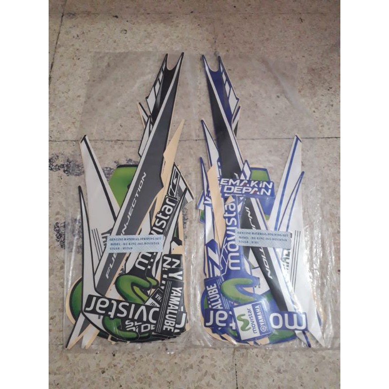 striping sticker lis standar motor yamaha mx king movistar