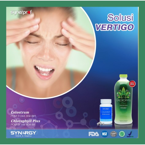 AMPUH Menghilangkan Vertigo Tanpa Obat - Colostrum + Chlorophyll