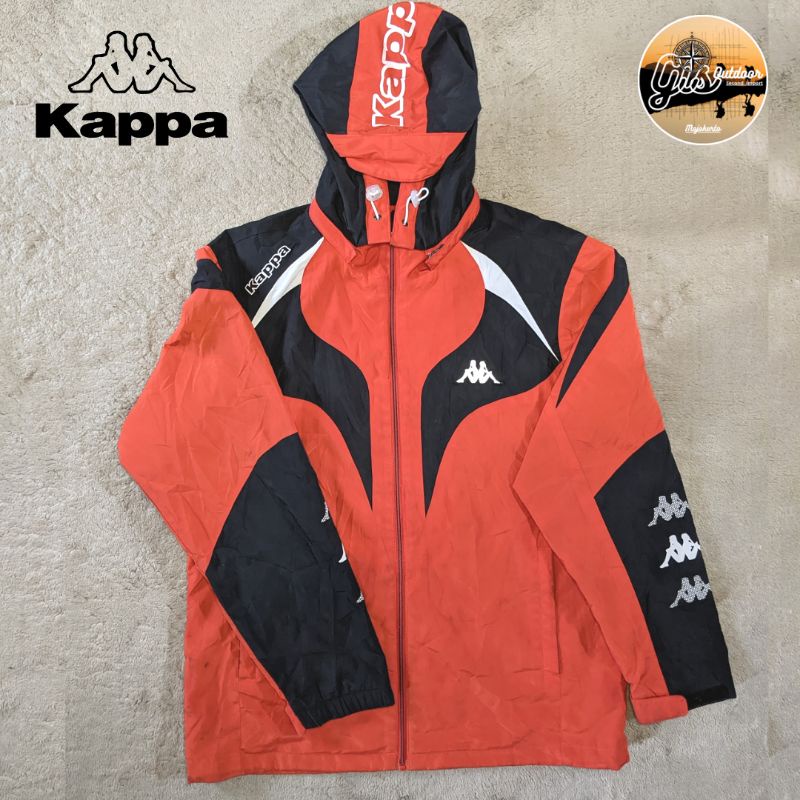 Jaket gunung KAPPA - merah, hitam / Second Original