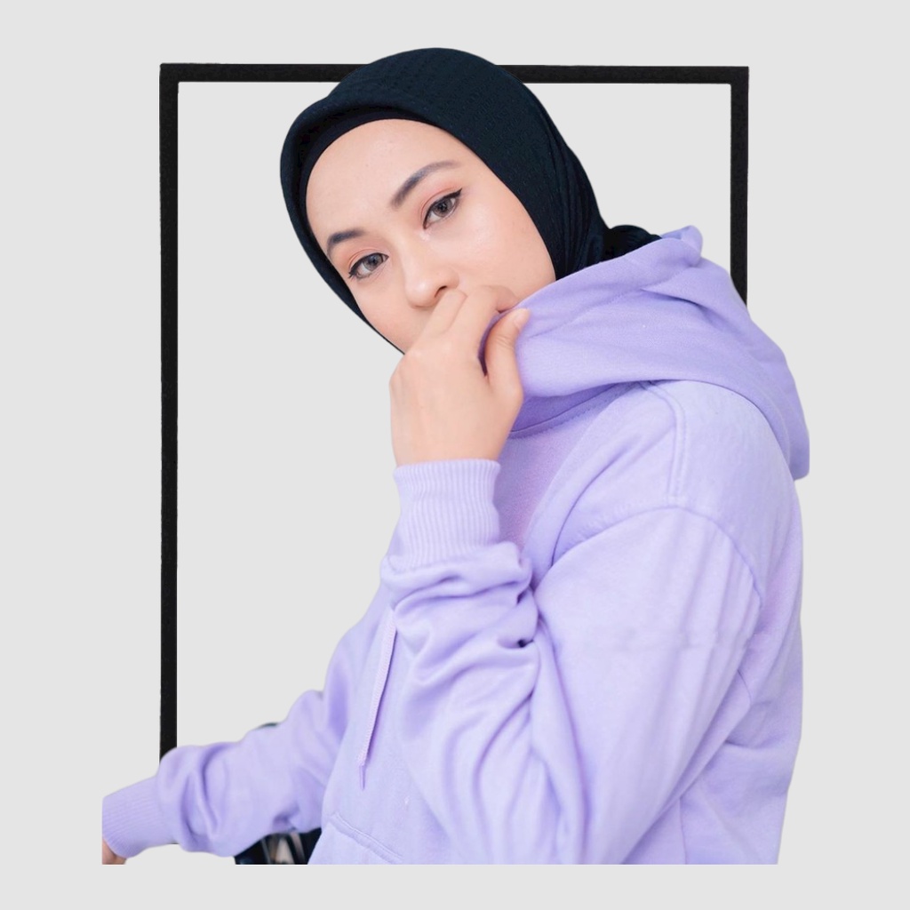 SWEATER_ID Hoodie Jumper Ungu Muda Polos Unisex