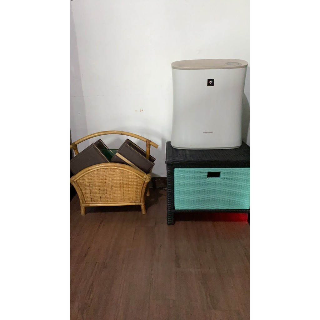 Lemari Rak Laci 1 Rotan Sintetis