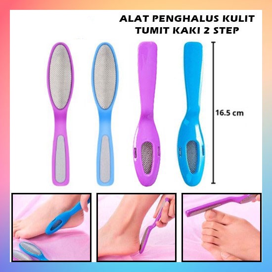 Alat Penghalus Tumit Telapak Kaki 2Step Calluses Remover Pedicure Tools Amplas Pengangkat Kulit Mati