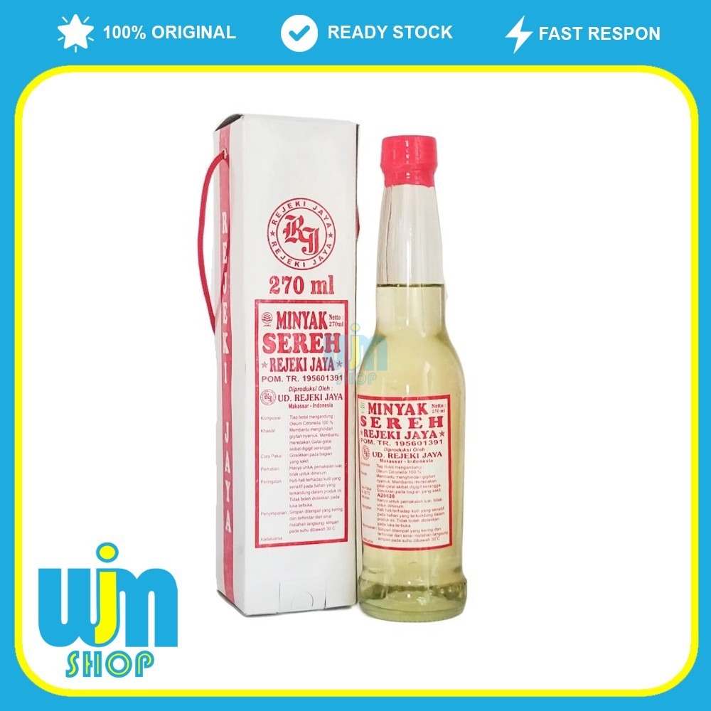 

Minyak Sereh Rejeki Jaya 270ml & 330 ml Oleh Oleh Asli Khas Makassar Sulawesi Selatan WJM Shop