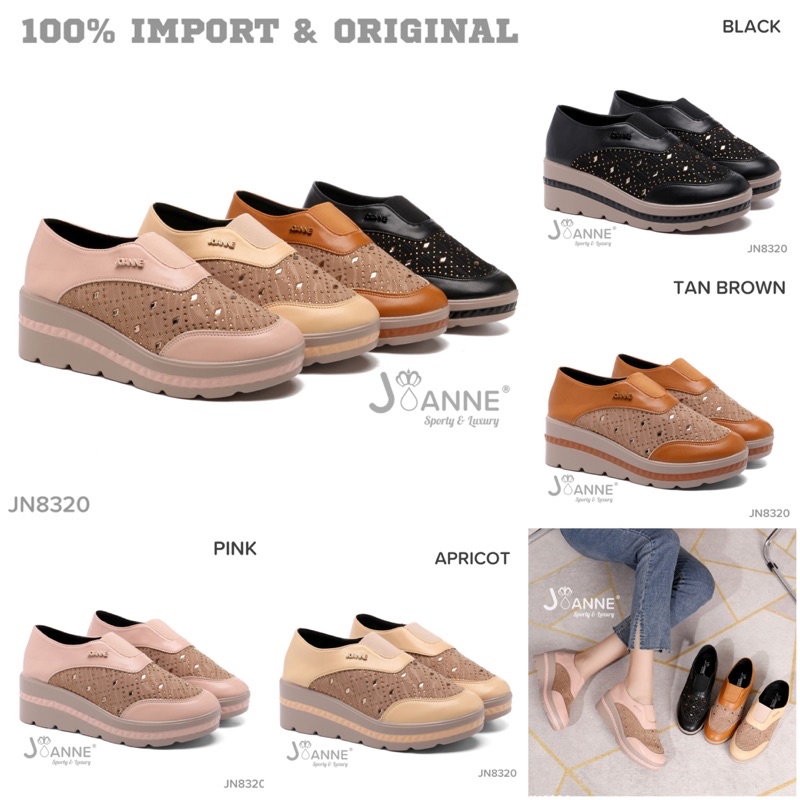 [ORIGINAL] JOANNE Wedges Shoes Sepatu Wanita #JN8320