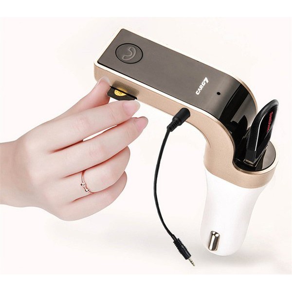 A_   Car G7 Bluetooth FM Transmitter Charger Mobil MP3 AUX USB Player